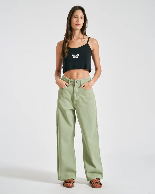 Calça Jeans Volcom Weellow Sage Verde 44 / Verde