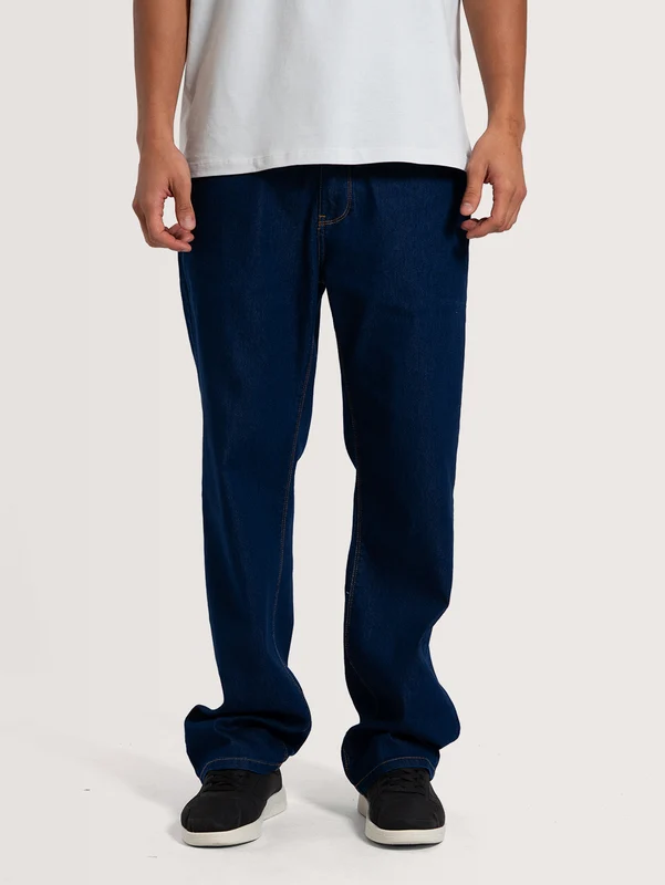 Calça Jeans Azul Escuro Hang Loose Slim 40 / AZUL ESCURO