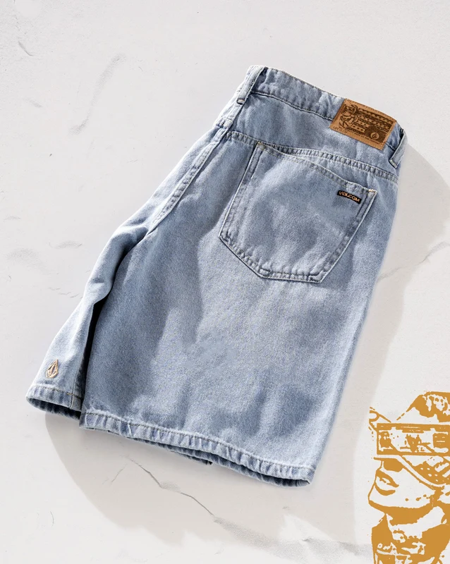 Bermuda Jeans Volcom Blue Delavê Kinkade 48 / AZUL CLARO (RL)