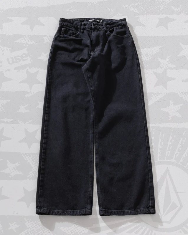 Calça Volcom Stone BF Lowrise Preta 36 / Preto