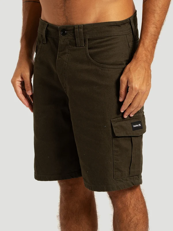 Bermuda Sarja Cargo Hurley Walk Militar 46 / MILITAR
