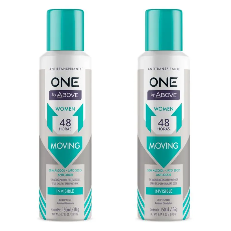 Desodorante Feminino One By Above Women Moving 86g (2 Und)