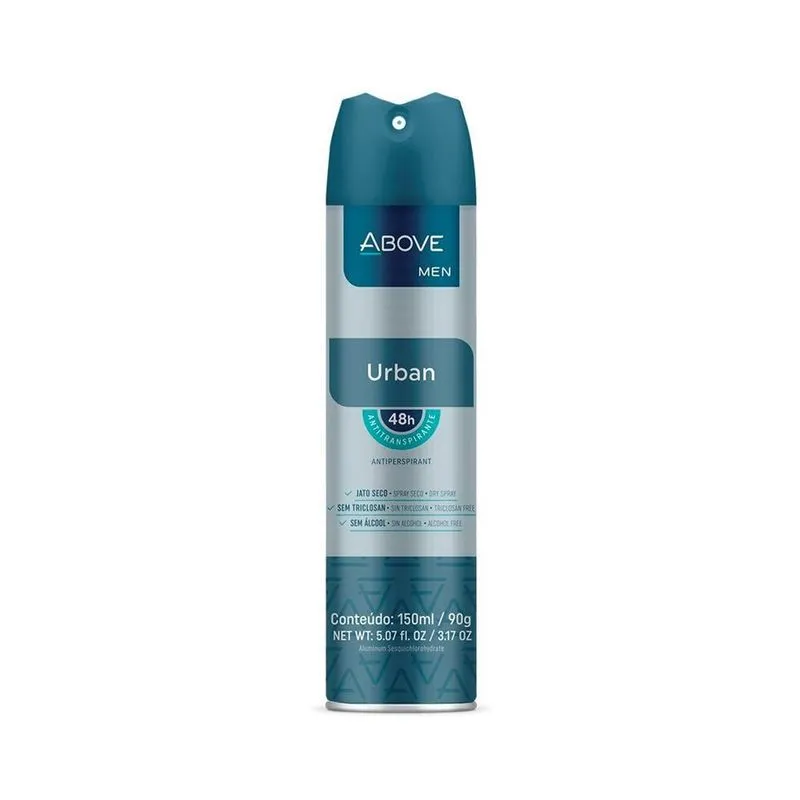Desodorante Above Men Urban Antitranspirante 150ml (18 Und)