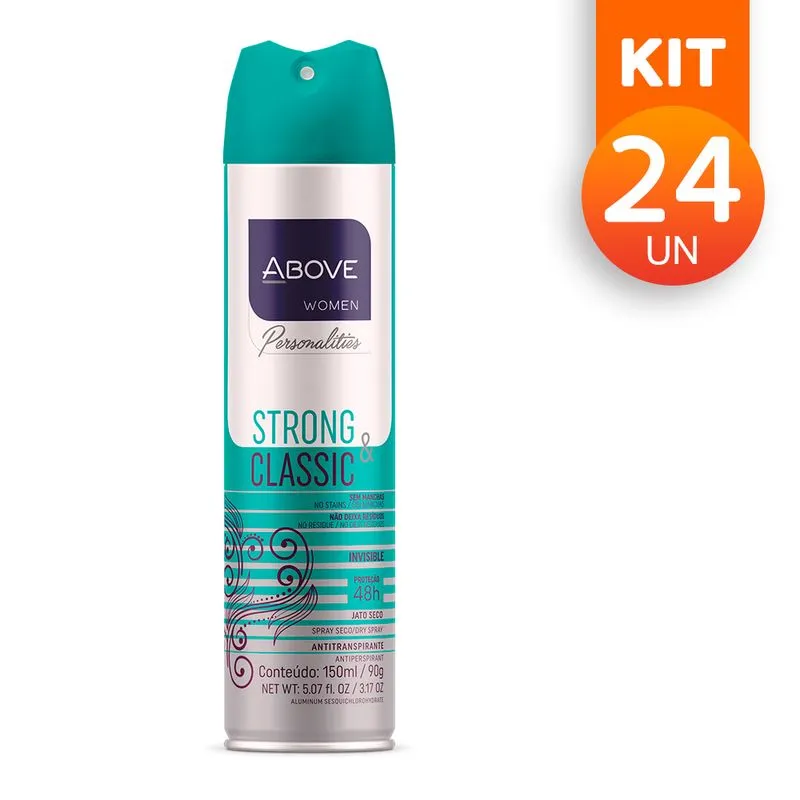 Desodorante Above Feminino Strong & Classic (24 Und)