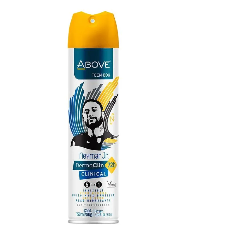 Desodorante Above Dermaclin Teen Boy Neymar 90g (12 Und)