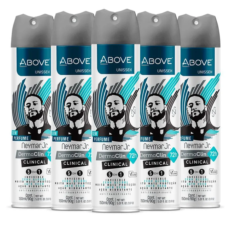 Desodorante Above Dermaclin Unisex Neymar Jr. 72h 90g (5 Und