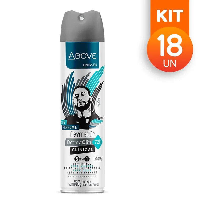 Desodorante Above Dermaclin Unisex Neymar Jr 72h 90g (18 Und