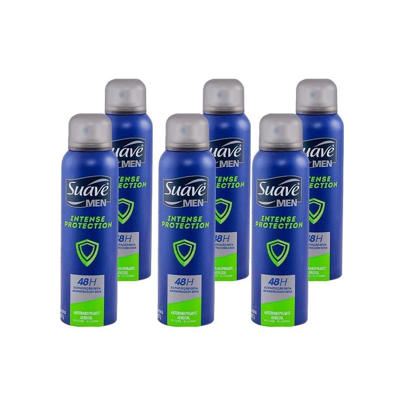 Kit Com 6 Desodorante Suave Men Intense Protection 150ml