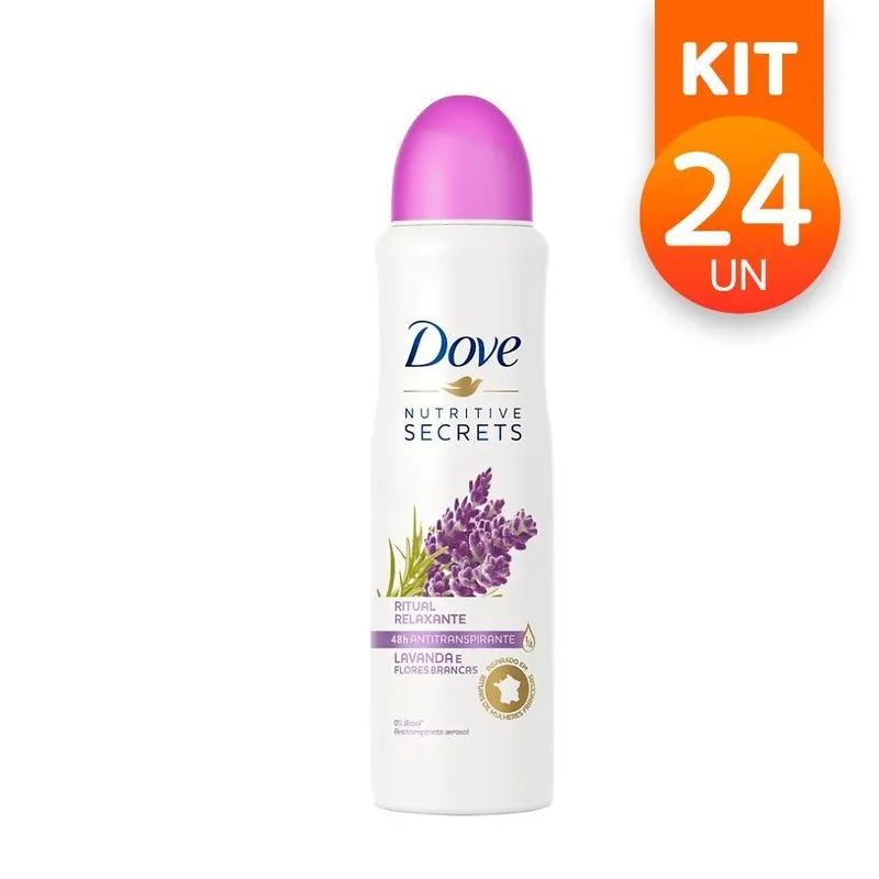 Kit Com 24 Desodorante Dove Secrets Ritual Relaxante 150ml