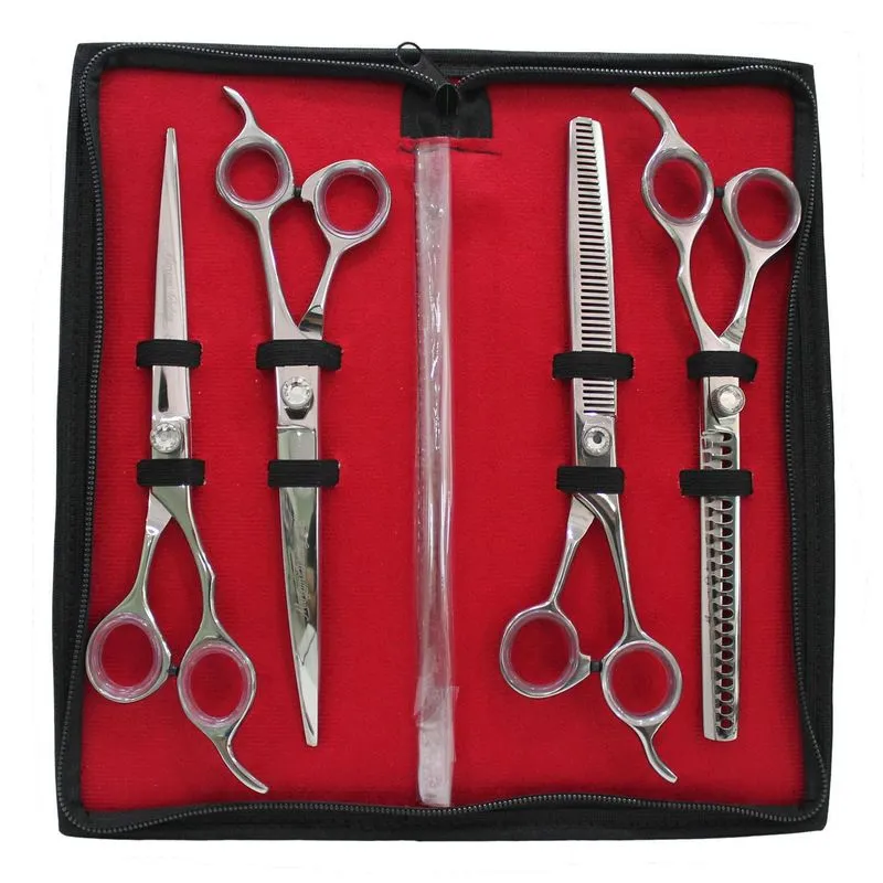 Kit Tesouras Para Tosa Maryam Trading 8 Prata