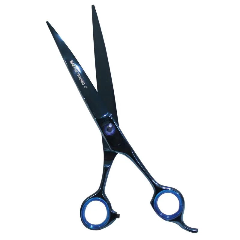Tesoura Curva Profissional 8 Azul Maryam Trading Pet Tosa