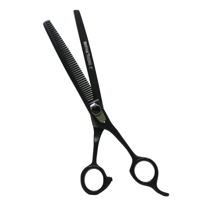 Tesoura Semi Dentada 8 Preta Maryam Trading Pet Tosa