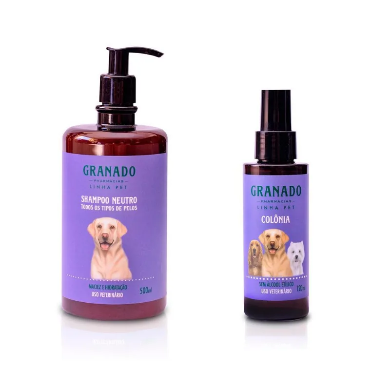 Kit Shampoo Neutro E Deo Colonia Granado Pet
