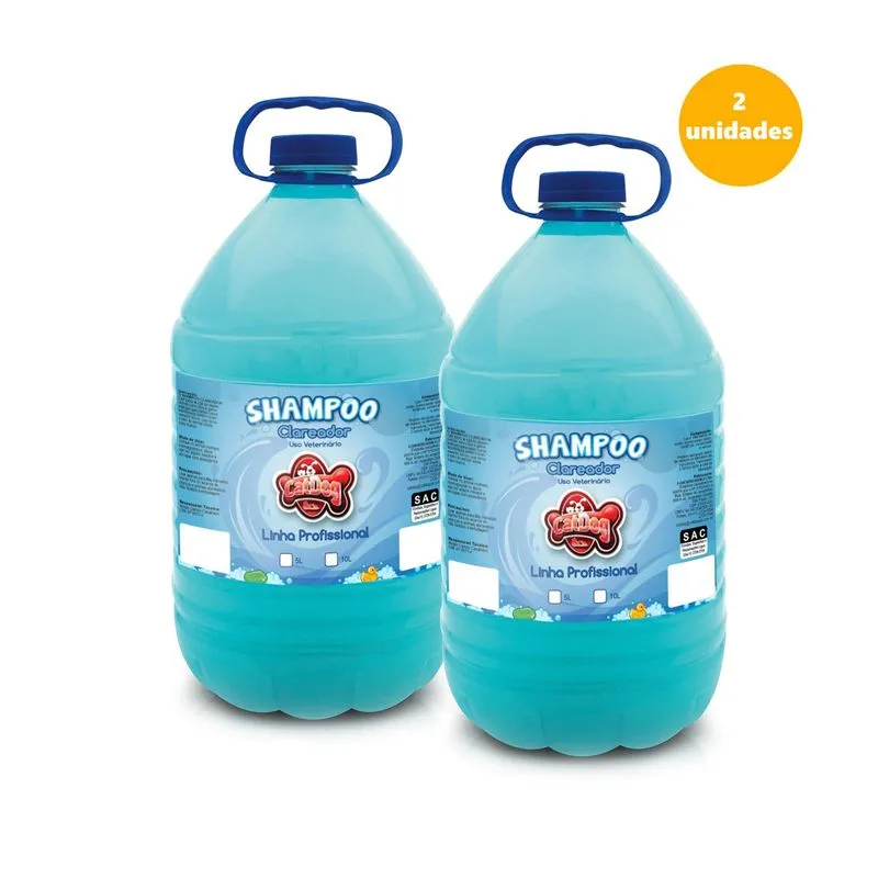 Shampoo Profissional Branqueador 10l Catdog (2 X 5l)