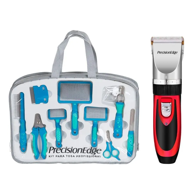 Kit Tosa Iniciante Acessórios + Máquina Precision Edge Rubi