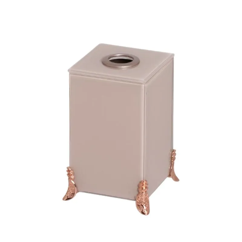 Porta Escova Sanitaria Vidro Cappuccino Acab. Metal Rose