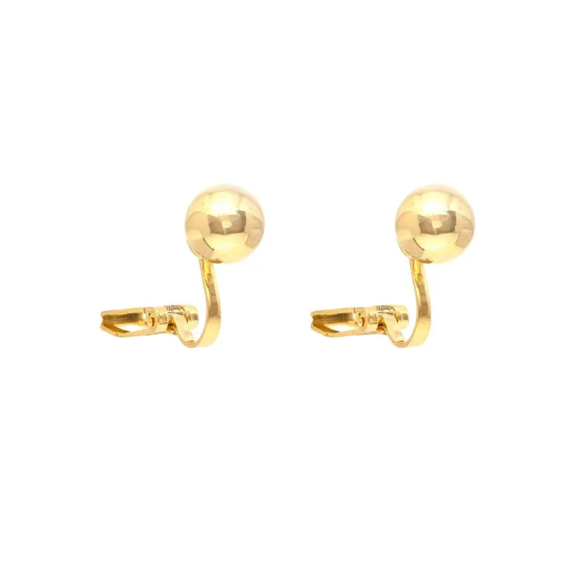 Brinco De Pressão Base Fixa Abs Dourado P