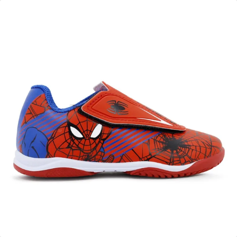 Chuteira Futsal Dray Marvel Original Sem Cadarço Infantil 21 / Vermelho / Azul