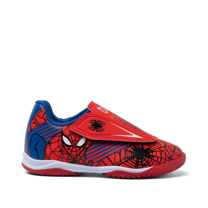 Tênis Infantil Marvel Homem Aranha Calce Fácil Vermelho-Azul - 22