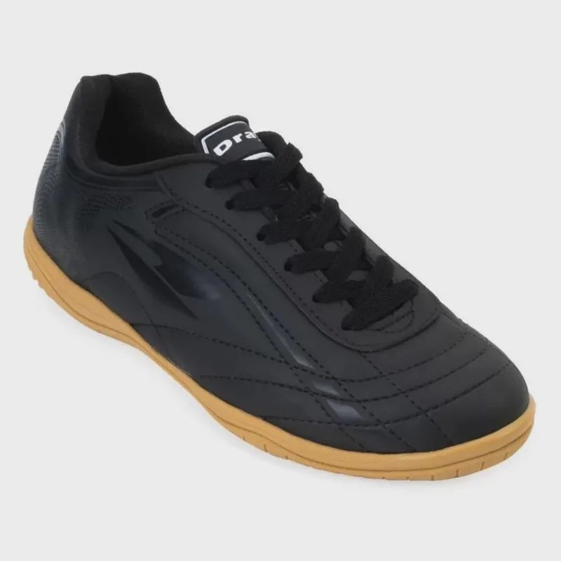 Chuteira Dray Futsal futebol de Salão Preto