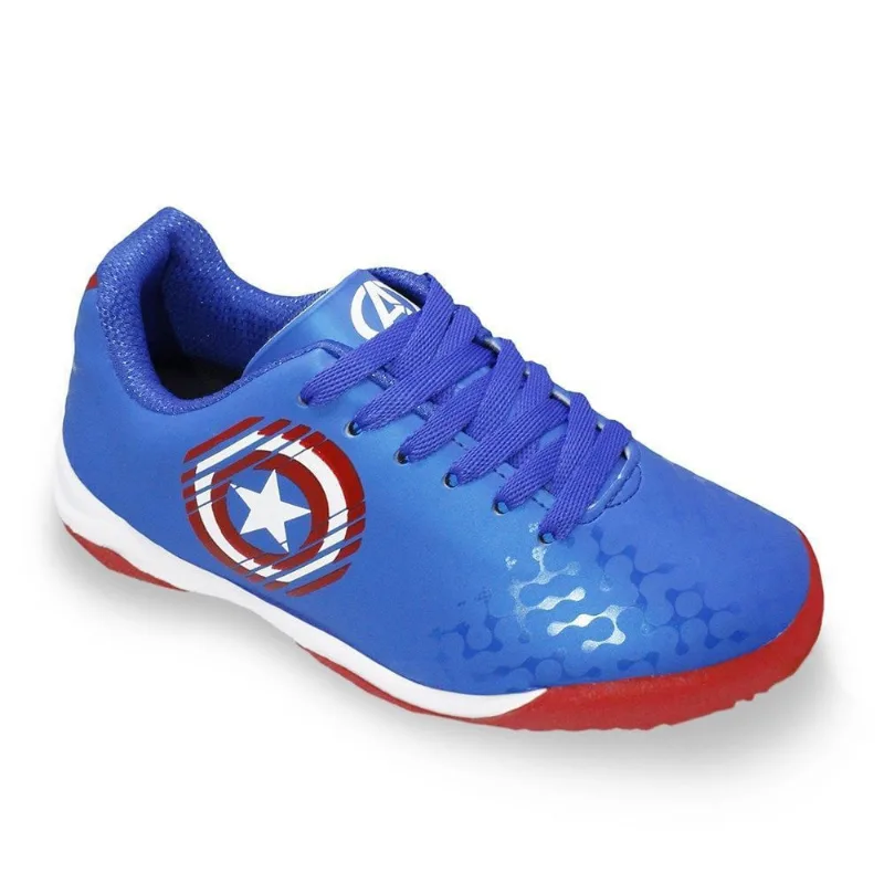 Tênis Dray Marvel Capitão América Infantil 33 / Azul e Vermelho