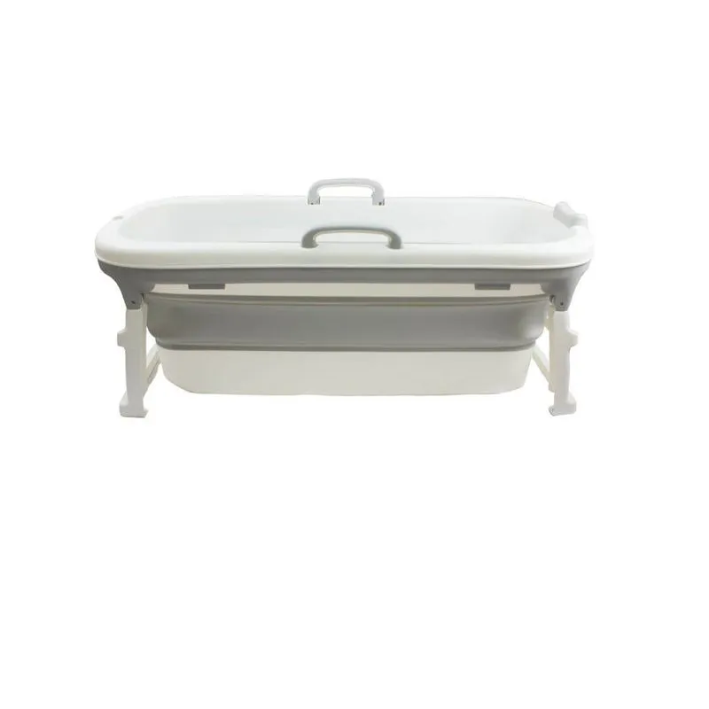 BANHEIRA DOBRÁVEL GRANDE CINZA 51X111X59CM - 180L - Baby Pil