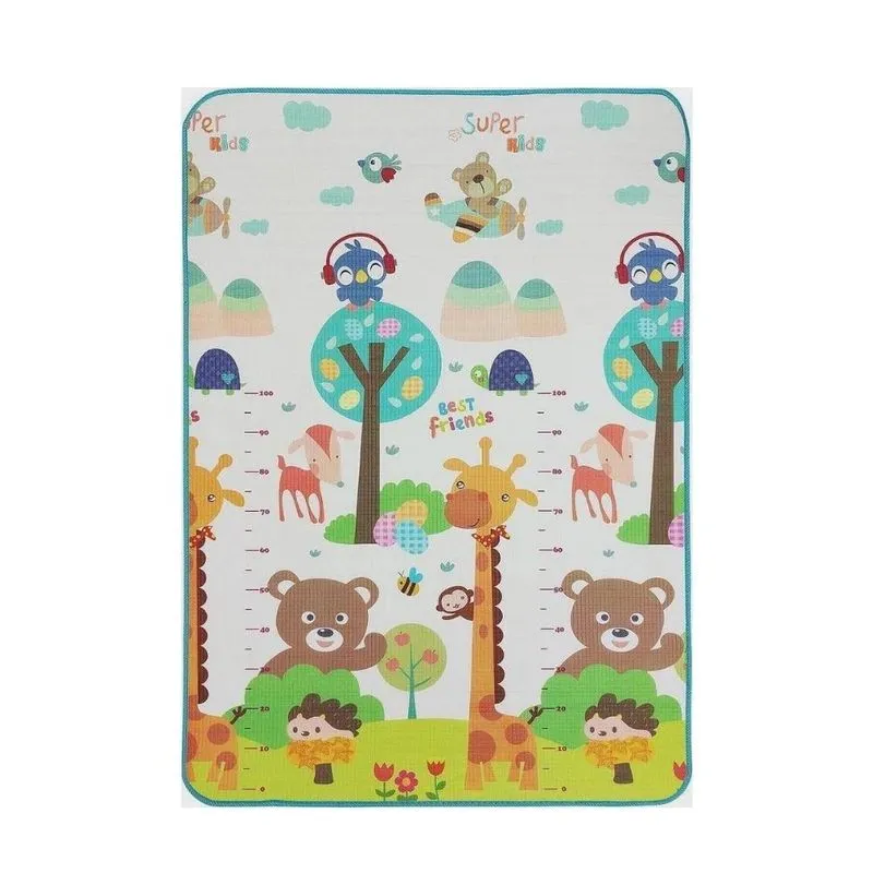 Tapete De Atividades Dupla Face Animais Nas Alturas 120x180cm- Ibimboo