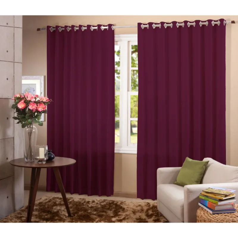 Cortina 2,70x3,00 Vinho Sabrina P/ Escritorio