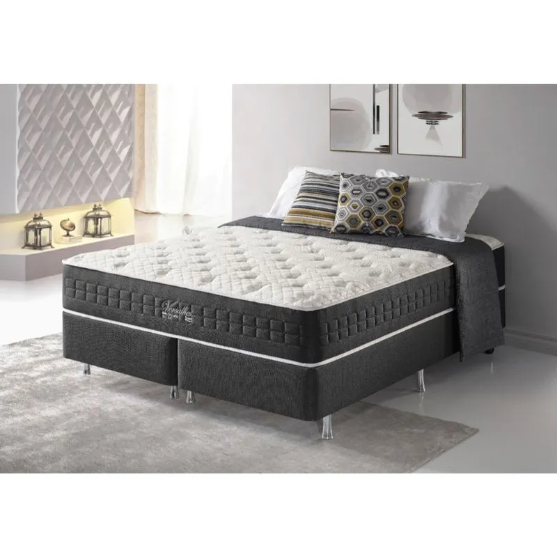 Conjunto Colchão + Box Versalhes Conforto Espuma 138x188x32