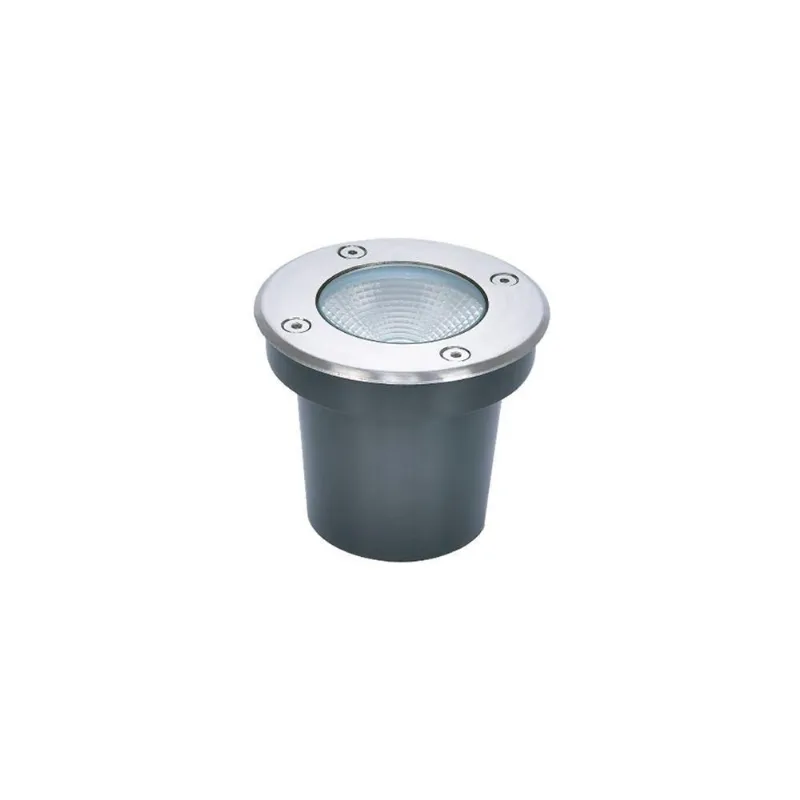 Embutido De Solo Led Astraled Es-6912 Felis 7w Bivolt Prata 3000k Luz Amarela 3000k Luz Amarela Es-6912