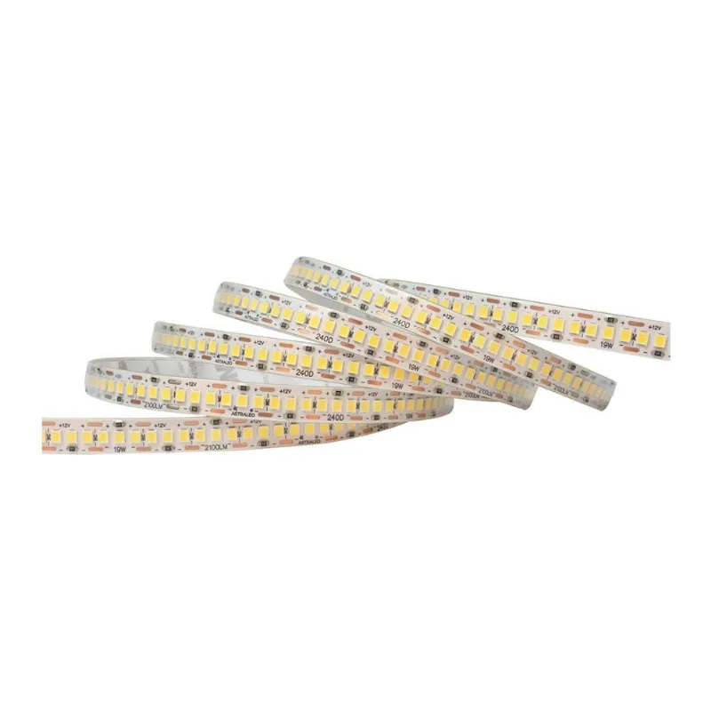 Fita De Led Astraled Com 5 Metros Ip65 19w 12v 3000k Luz Amarela Ft-5998 - ASTRALED