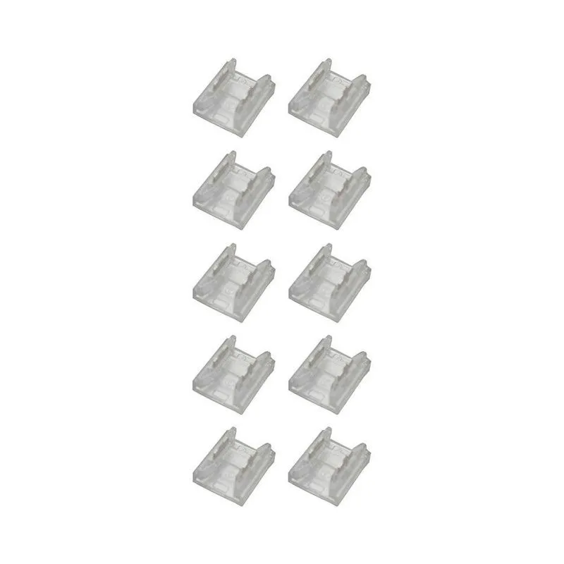 Kit 10 Emendas Conector Astraled Reto Para Fita De Led 10mm Em-035