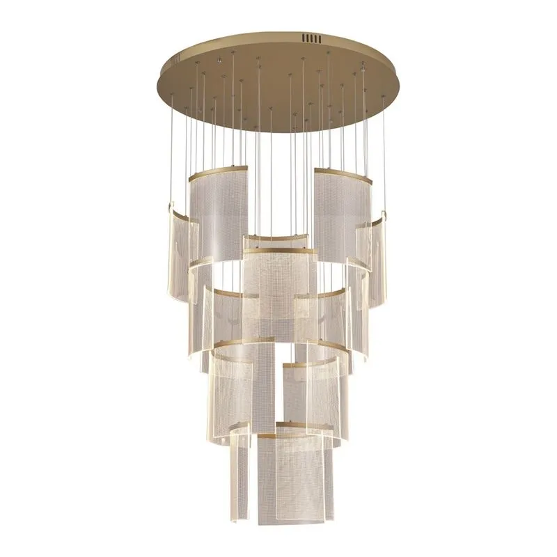 Lustre Pendente Astraled Starlit PL-9851 Dourado Led Bivolt