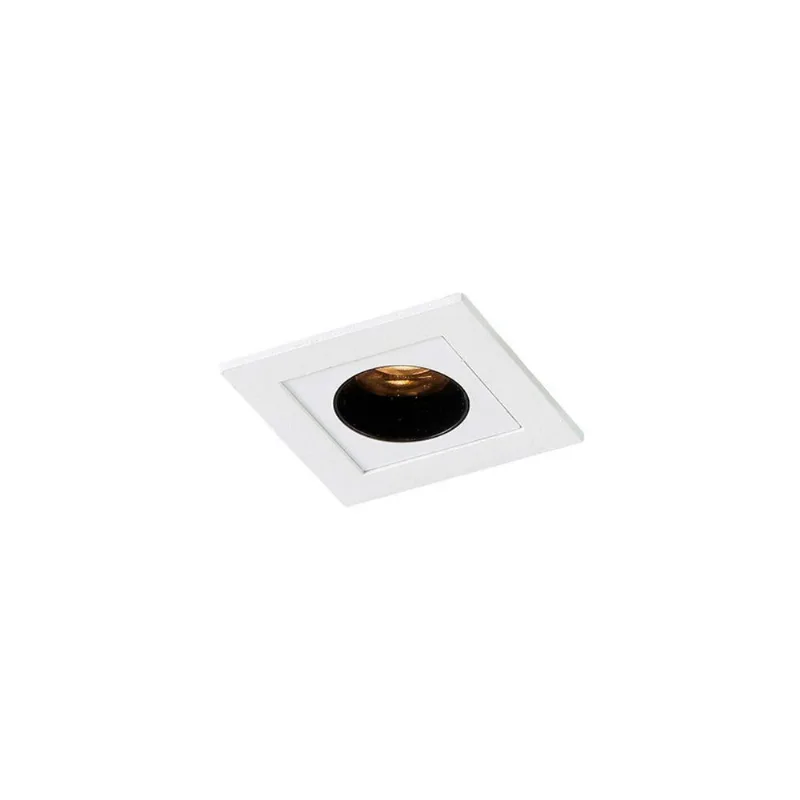 Spot De Embutir Astraled Downlight Ashok Led Alto Irc 90 2w Bivolt Branco 3000k Luz Amarela Dl-7204