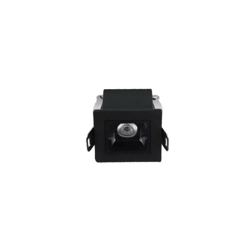 Spot De Embutir Astraled Downlight Evon Led 2w Bivolt Preto - 3000k - Luz Amarela