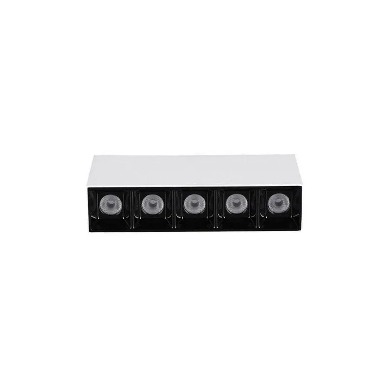 Spot De Sobrepor Astraled Downlight Evon Led 10w Bivolt Branco / Preto - 3000k - Luz Amarela