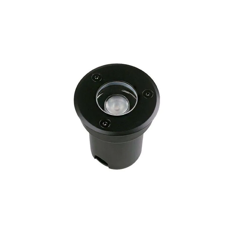 Embutido De Solo Led Es-6894 1w Bivolt Ip67 3000k Preto Astraled