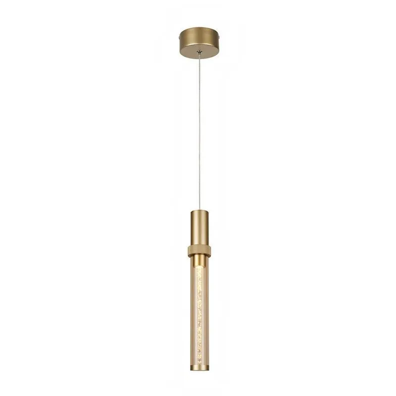 Lustre Pendente Nyla PT-9142 LED Embutido 3000K Luz Amarela Bivolt Dourado Astraled Lustre Pendente Nyla PT-9142 LED 3000K Bivolt Dourado Astraled