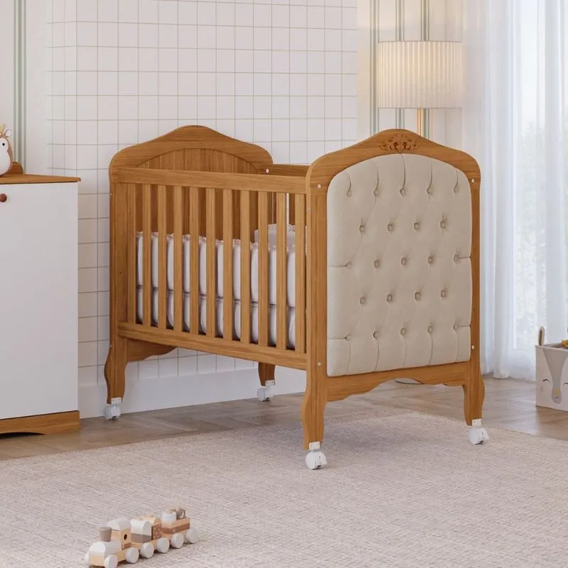 Berço 2 em 1 Capitonê 100%MDF Harmonia Permobili
