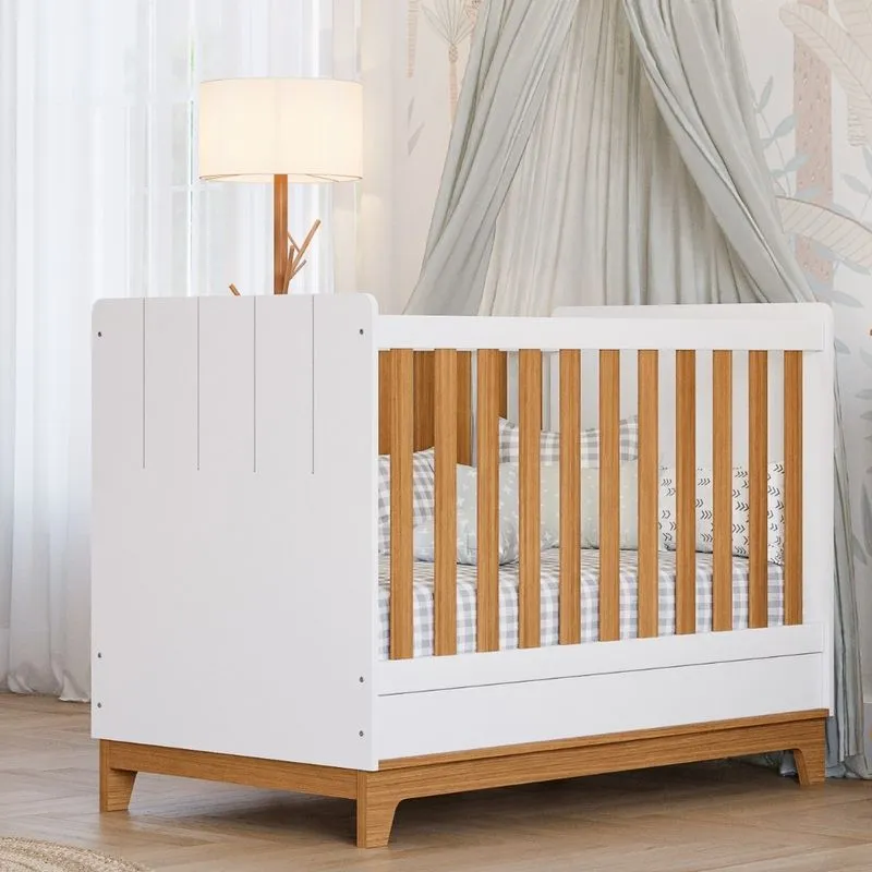 Berço Mini Cama com Colchão 100% MDF Liza Permobili Gazin