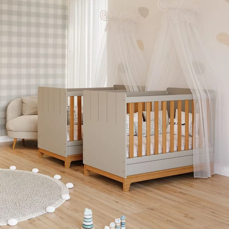 Conjunto com 2 Berços Mini Cama Liza Permobili