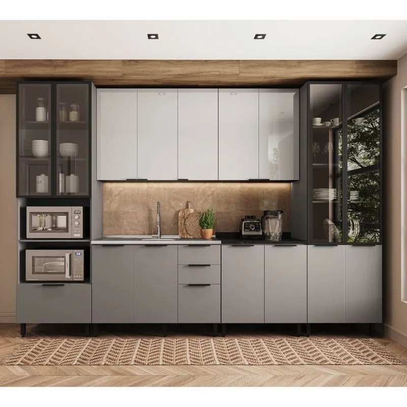 Cozinha Modulada 6 Peças sem Pia Lumina Telasul