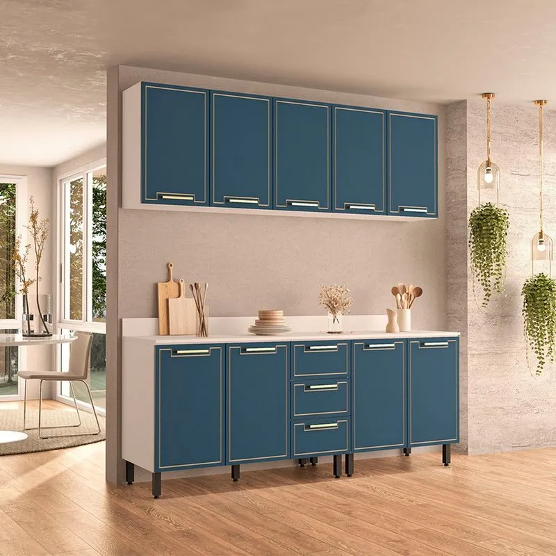 Cozinha Modulada 4 Peças com Tampo Amara Politorno Móveis