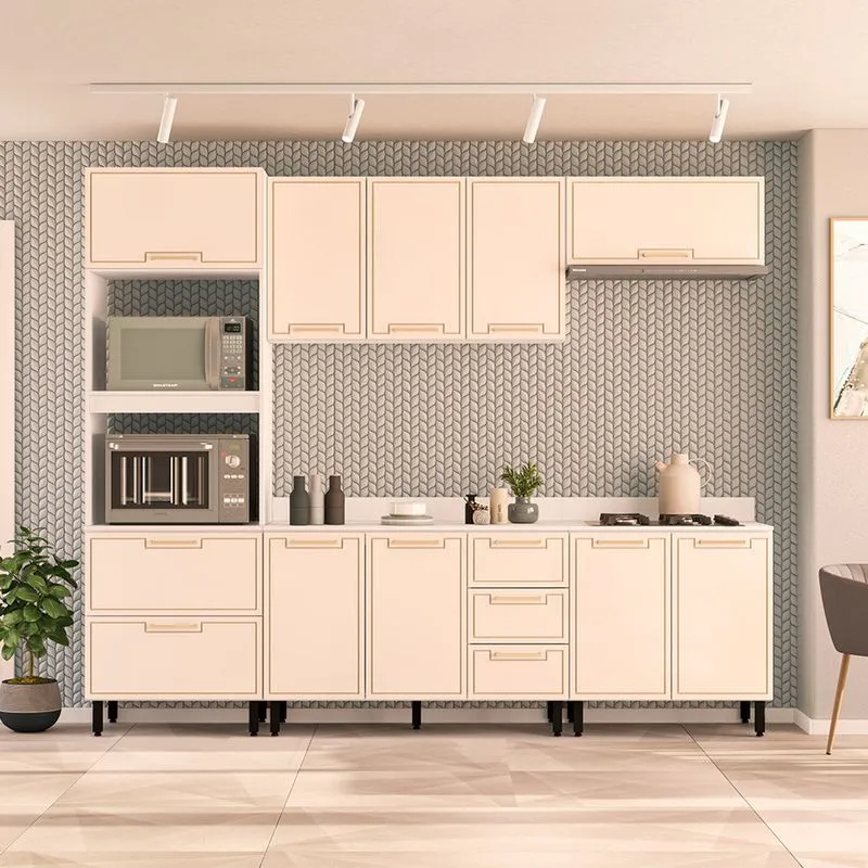 Cozinha Modulada 5 Peças com Tampo Amara Politorno Móveis