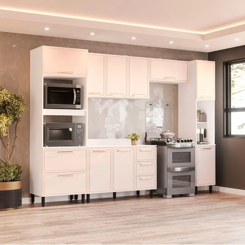 Cozinha Modulada 5 Peças com Tampo Amara Politorno Móveis