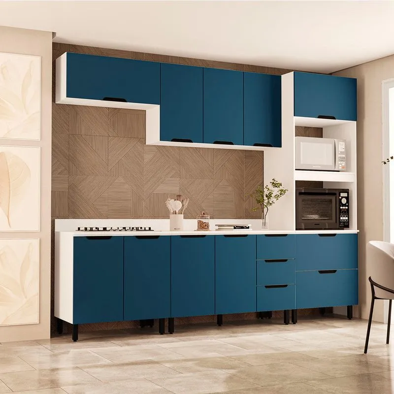 Cozinha Modulada 5 Peças com Tampo Maeena Politorno