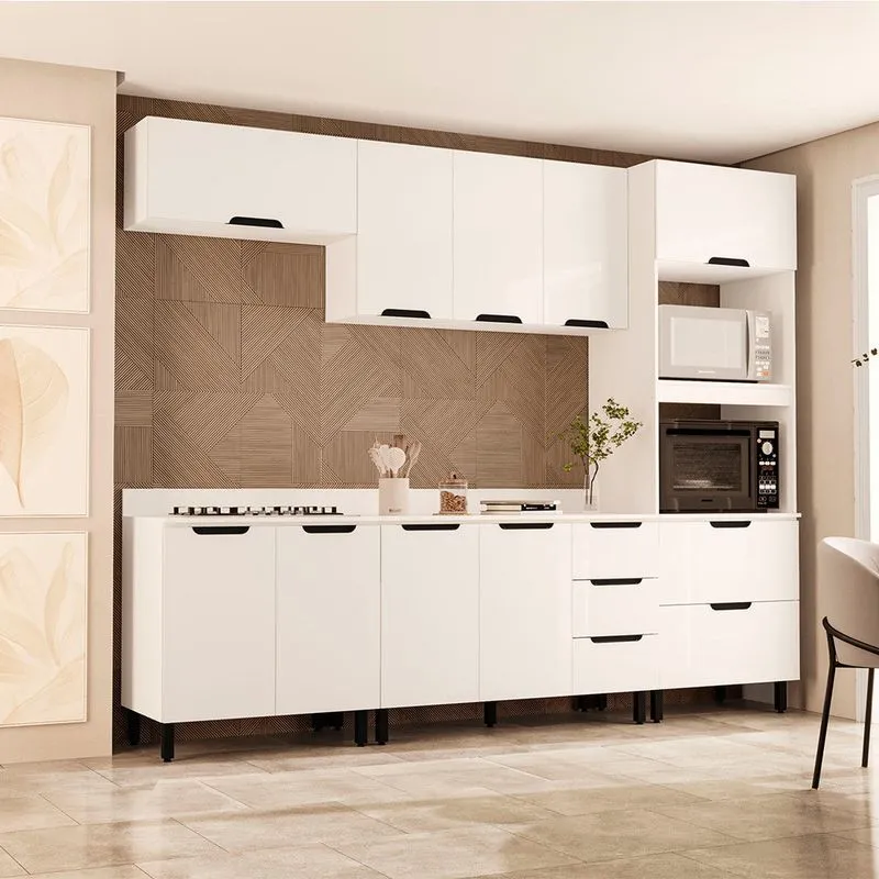 Cozinha Modulada 5 Peças com Tampo Maeena Politorno