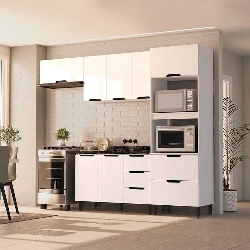 Cozinha Modulada 4 Peças sem Tampo Maeena Politorno