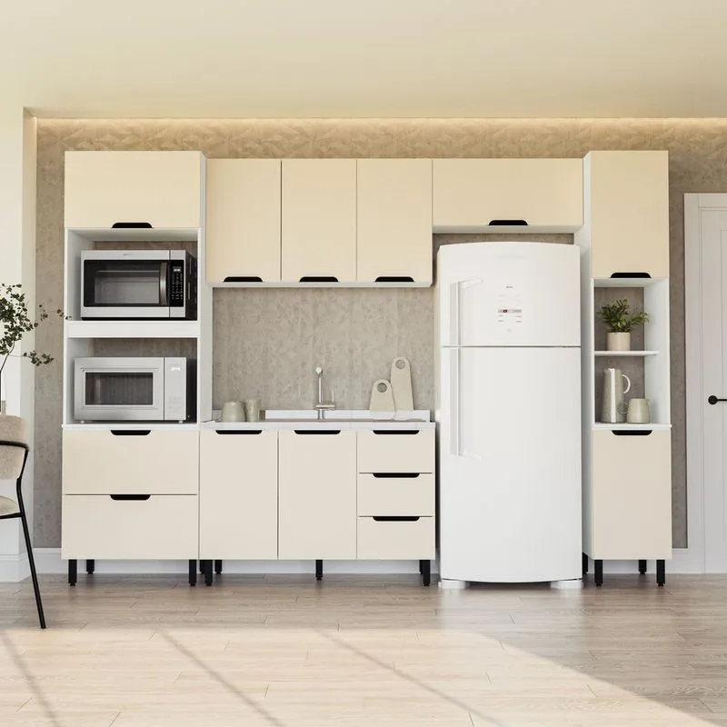 Cozinha Modulada 5 Peças sem Tampo Maeena Politorno