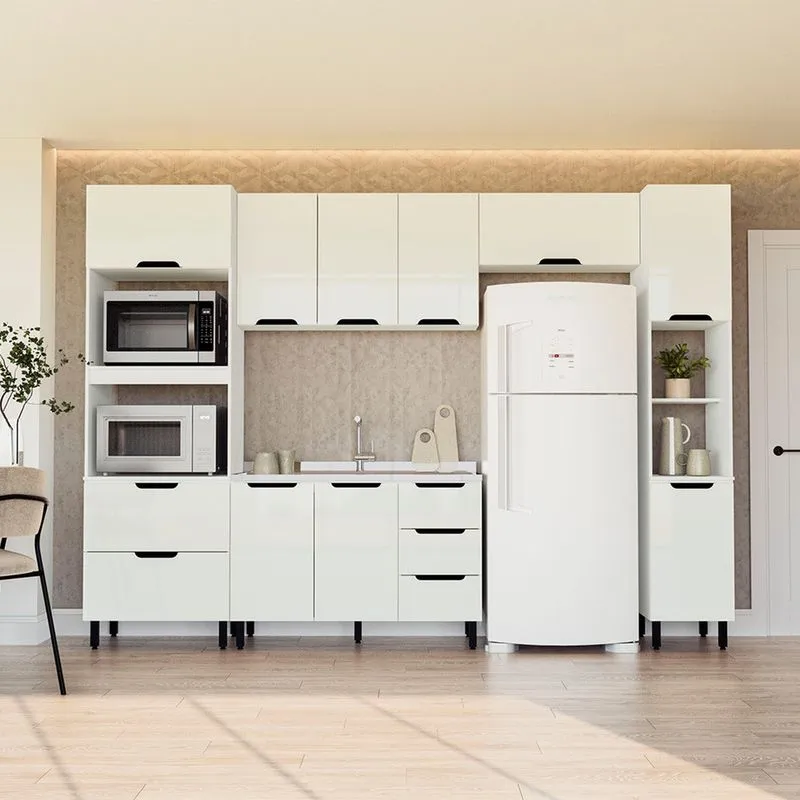 Cozinha Modulada 5 Peças sem Tampo Maeena Politorno
